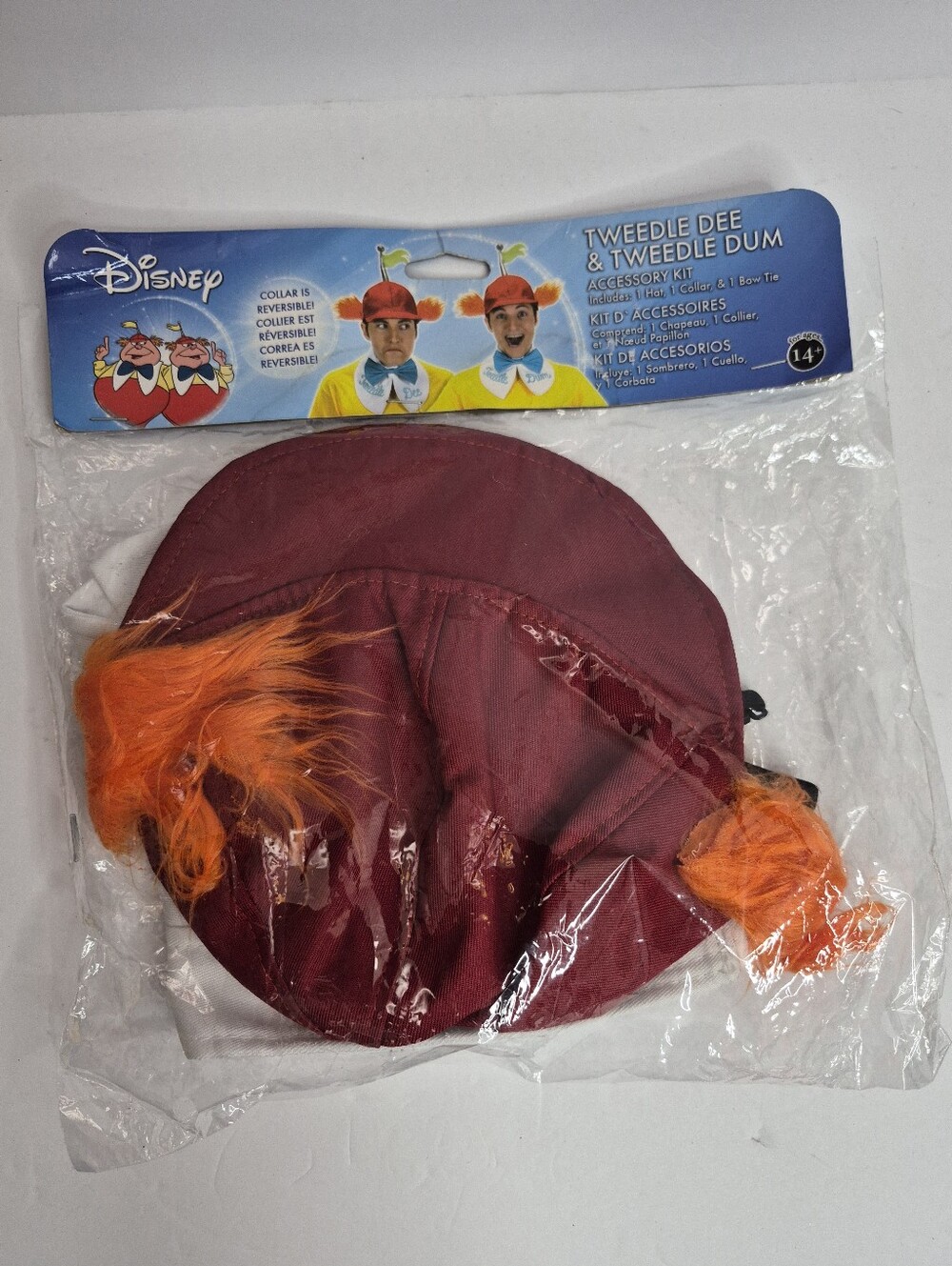 Disney TWEEDLE DEE AND TWEEDLE DUM Halloween Costume New Hat For Sale
